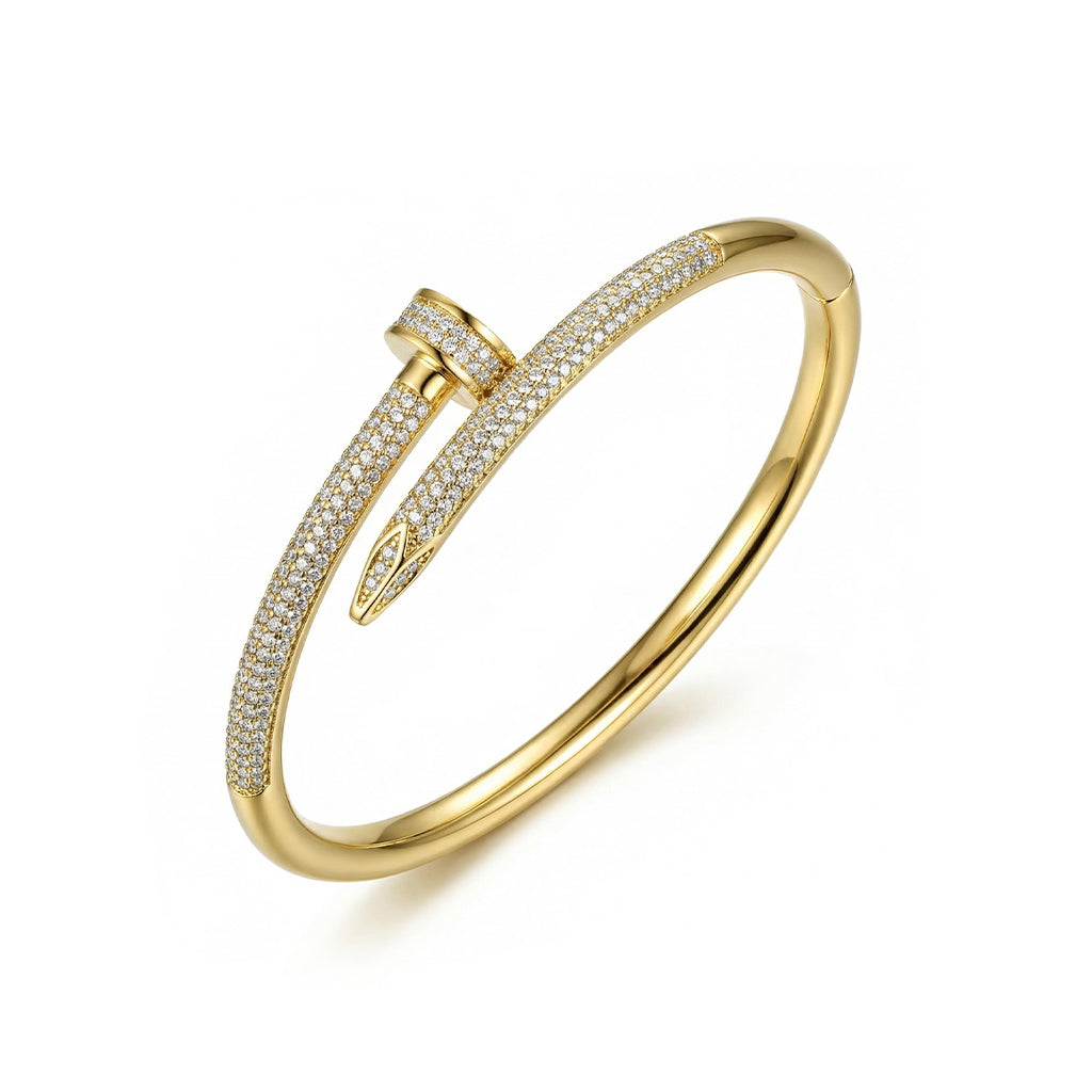 Pave Nail Bangle for Women