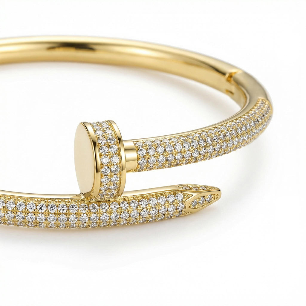 Pave Nail Bangle for Women