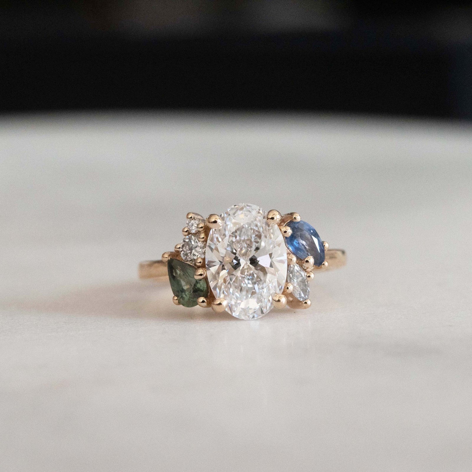 2.14 CZ Pink Heart Cut Twisted S925 Silver Engagement Ring