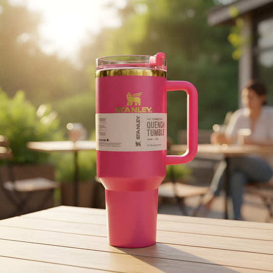 Stanley Quencher H2.0 40 oz Tumbler Pink Parade