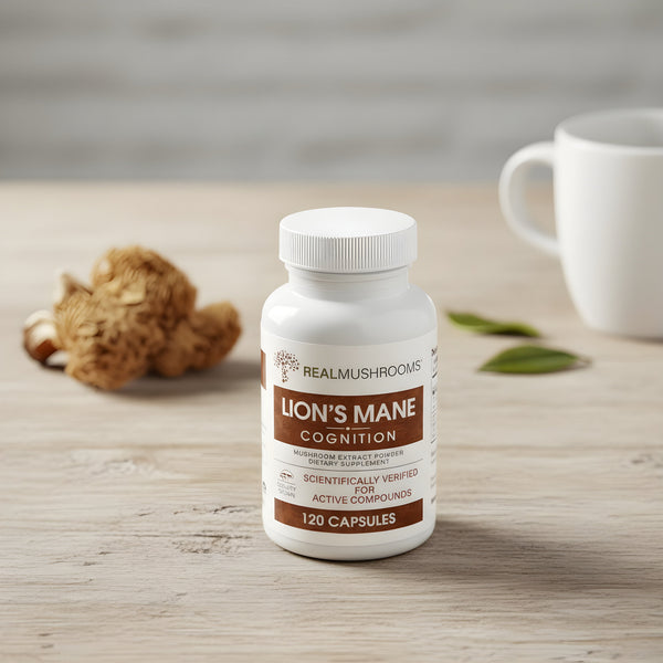 Lion’s Mane Mushroom Capsules – Brain & Focus Support Supplement (120 Count)