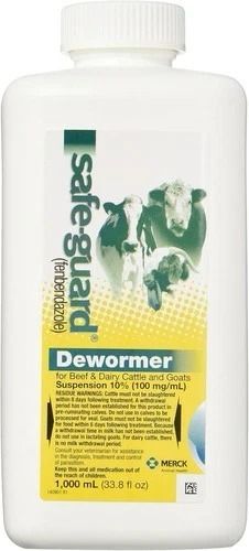 Safe-Guard Fenbendazole 10% Dewormer for Livestock - 1000ml Liquid