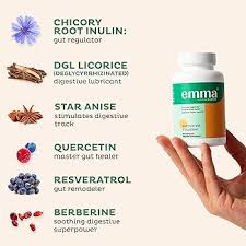 Emma Gut Health Relief & Digestive Support Supplement - 60 Capsules