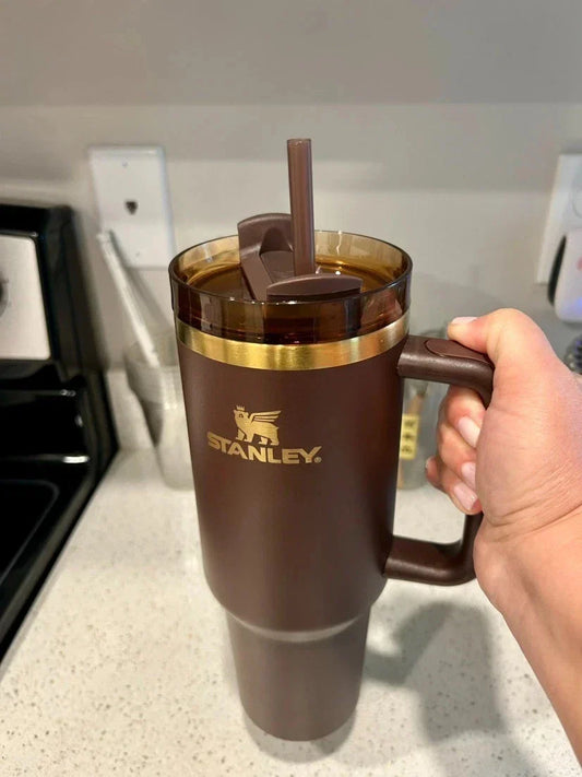 Stanley 40oz Quencher H2.0 FlowState Tumbler - Chocolate Gold (Limited Edition)