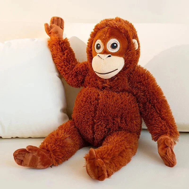 IKEA DJUNGELSKOG Punch Monkey Plush Toy Large – Soft Orangutan Stuffed Animal